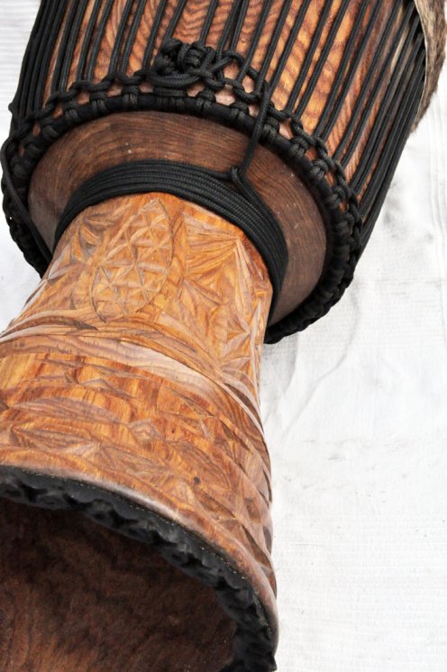 Große Djembe aus Guinea - Oberklasse Djembe Trommel