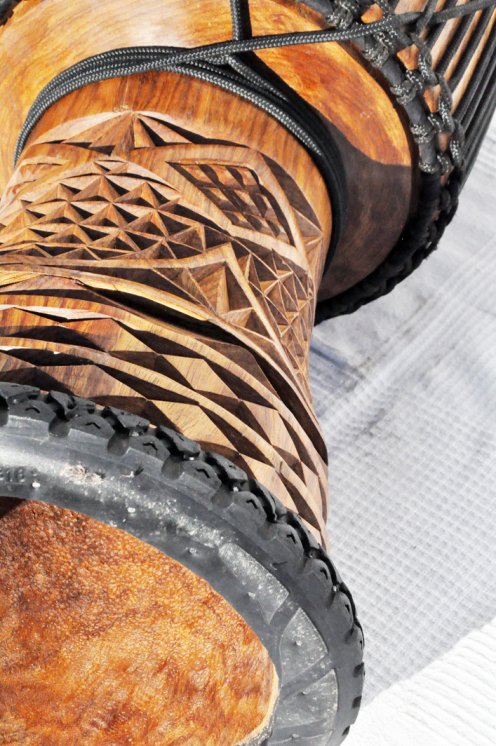 Große Djembe aus Guinea - Oberklasse Djembe Trommel