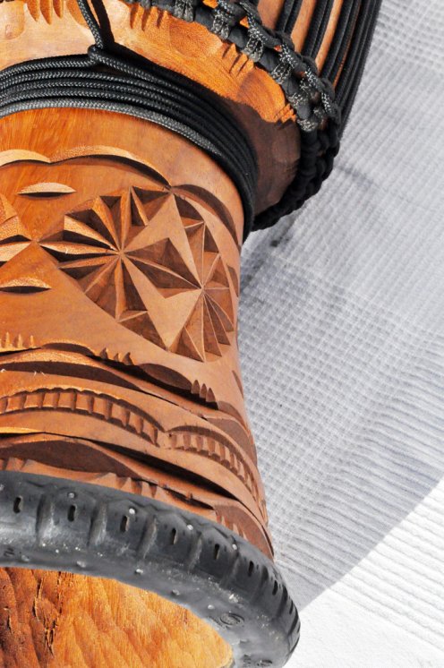 Große Djembe aus Guinea - Oberklasse Djembe Trommel