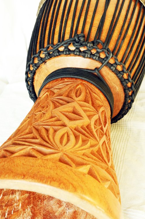 Große Djembe aus Guinea - Oberklasse Djembe Trommel