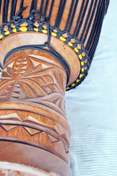 Große Djembe aus Guinea - Oberklasse Djembe Trommel