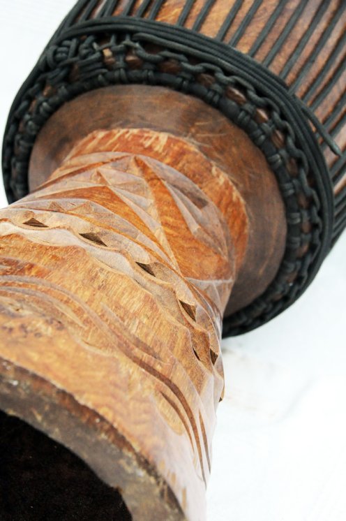 Große Djembe aus Guinea - Oberklasse Djembe Trommel