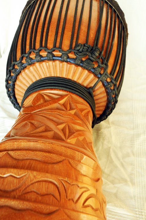 Große Djembe aus Guinea - Oberklasse Djembe Trommel