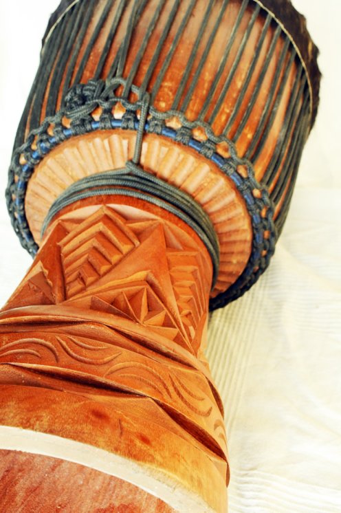 Große Djembe aus Guinea - Oberklasse Djembe Trommel