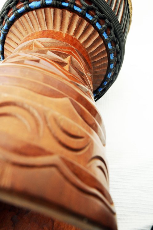 Große Djembe aus Guinea - Oberklasse Djembe Trommel
