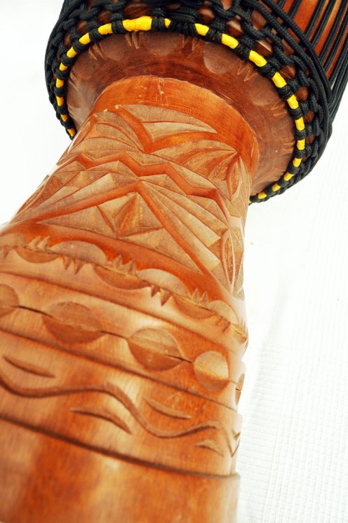Große Djembe aus Guinea - Oberklasse Djembe Trommel