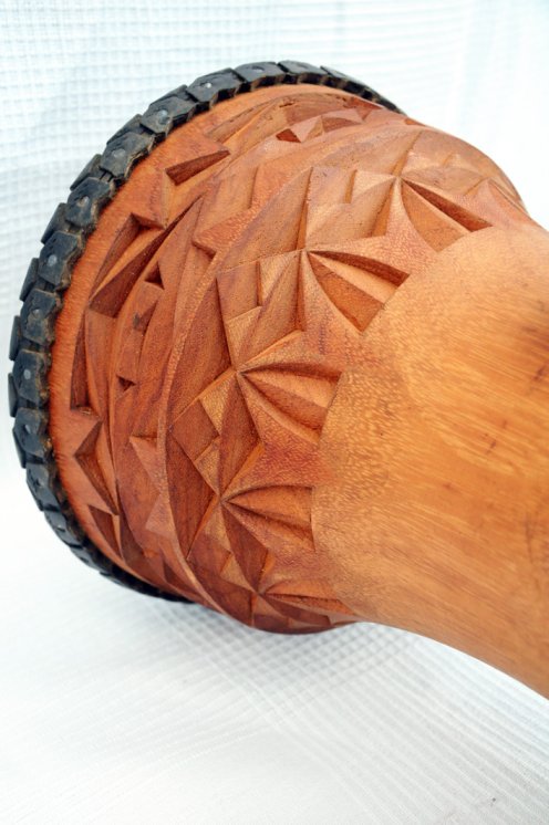 Profi Djembe kaufen - Große Lenke Djembe Trommel aus Guinea