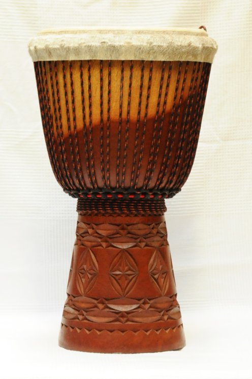 Große Top Guinea Djembe Mahagoni: guineische Djembe kaufen (Acajou, Djala)