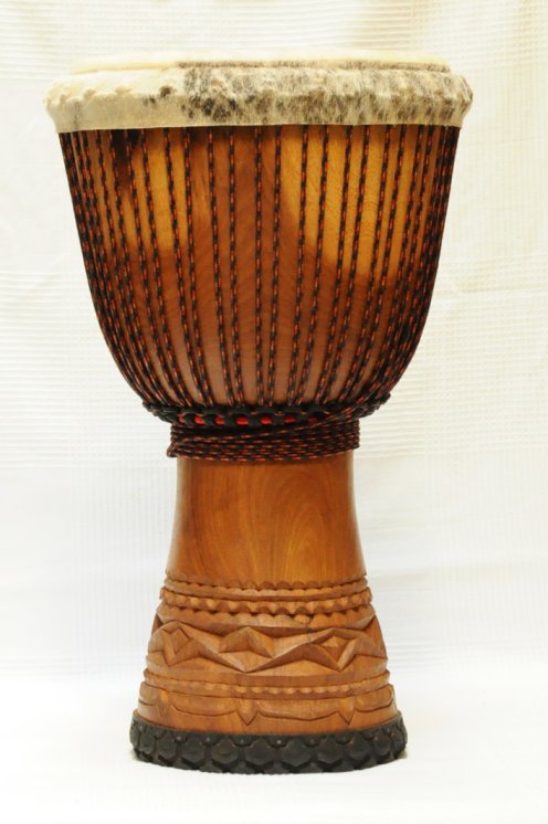 Grand djembé Guinée Top en guéni : djembe guinéen en goni (vène)