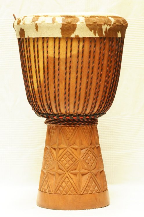 Große Top Guinea Djembe Buschmango: guineische Djembe kaufen (Dugura, Dimb)