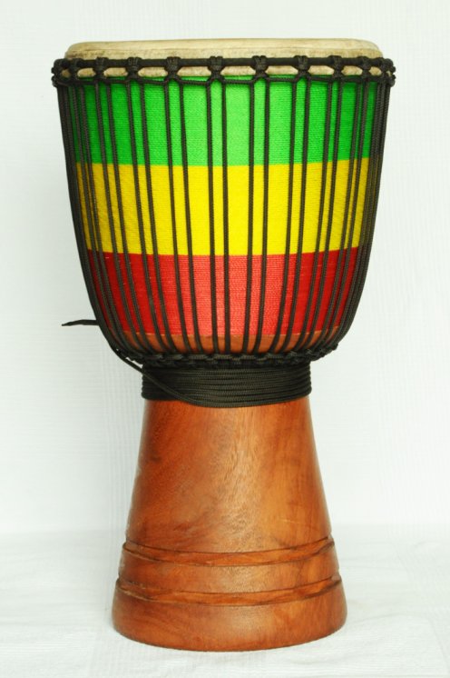 Profi Djembe kaufen - Große Lenke Djembe Trommel aus Guinea