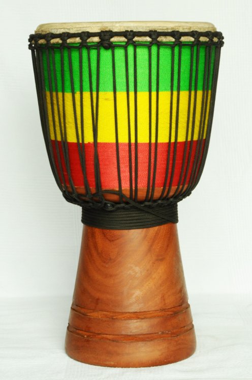 Profi Djembe kaufen - Große Lenke Djembe Trommel aus Guinea