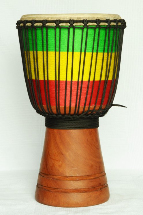 Profi Djembe kaufen - Große Lenke Djembe Trommel aus Guinea