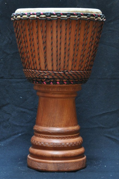 Djembé Mali Top en linké peau de boeuf en vente (grand) : acheter un djembe malien en lingué monté avec une peau bovine (veau, vache) (grand)