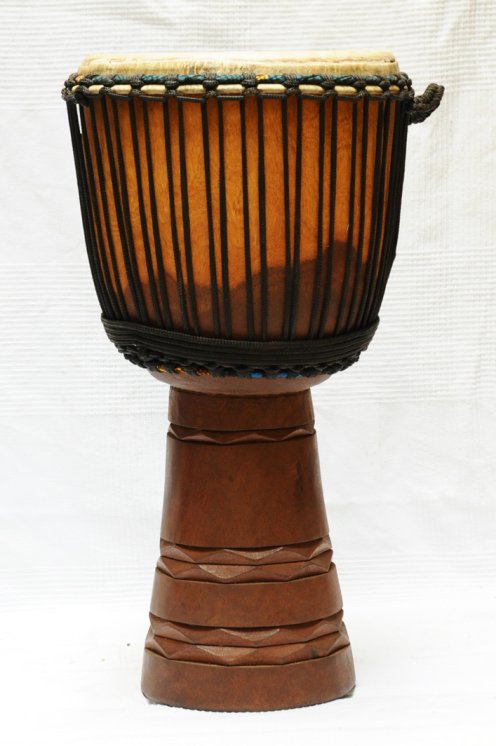 Große Klassische Mali Djembe Buschmango: malische Djembe kaufen (Dugura, Dimb)