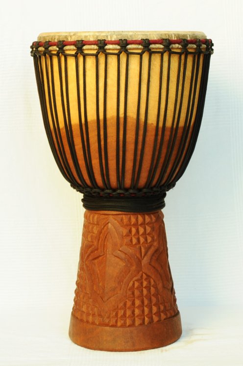 Große Klassische Mali Djembe Buschmango: malische Djembe kaufen (Dugura, Dimb)