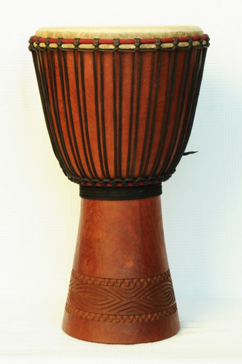Große Klassische Mali Djembe Mahagoni: malische Djembe kaufen (Acajou, Djala)