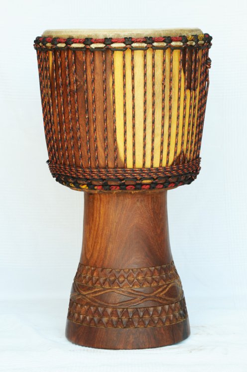 Profi Djembe kaufen - Große Rosenholz Djembe Trommel aus Mali