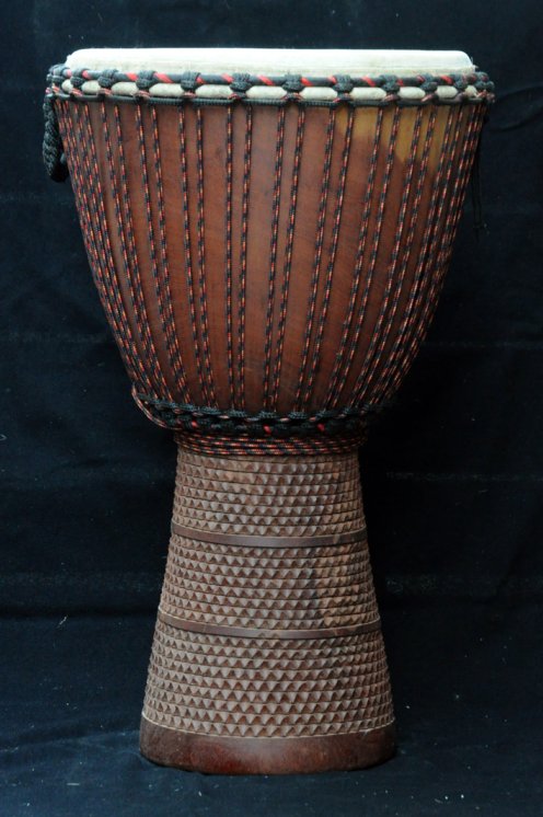 Djembé Mali Top en diala (grand) en vente : acheter un djembe malien en djala (acajou) (grand)