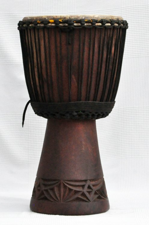 Djembe kaufen - Große Mahagoni Djembe Trommel aus Mali