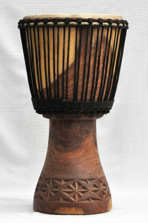 Djembe kaufen - Große Lenke Djembe trommel aus Rosenholz