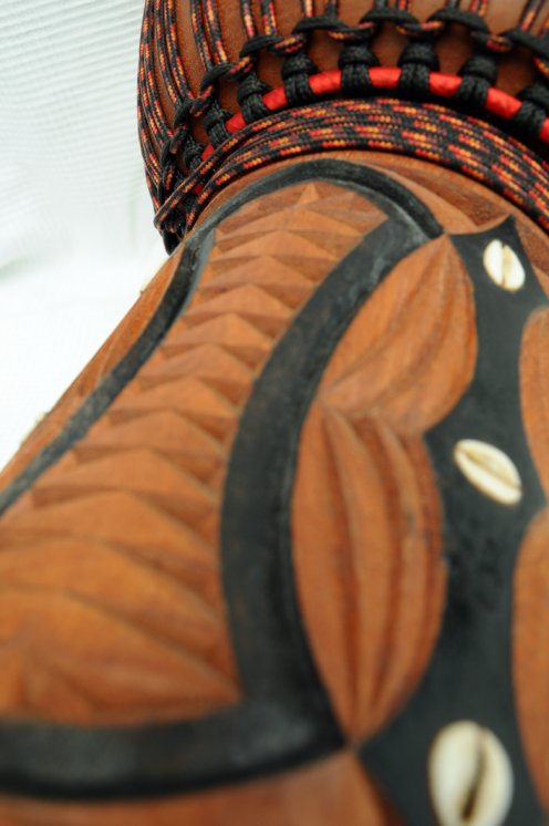 Profi Djembe kaufen - Große Lenke Djembe Trommel aus Guinea