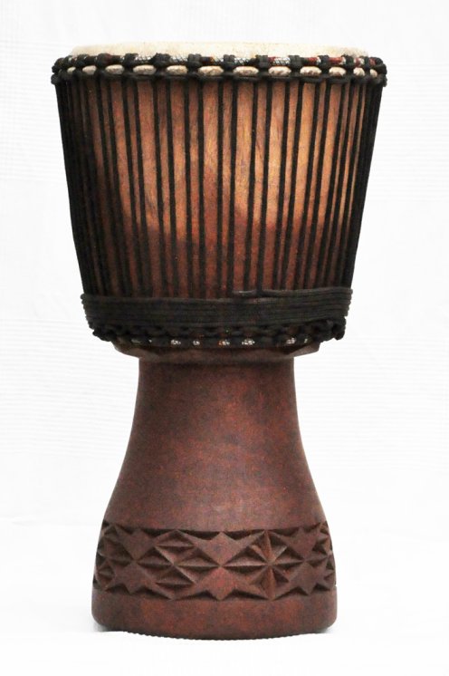 Djembe kaufen - Große Mahagoni Djembe Trommel aus Mali