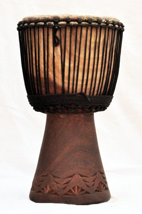 Djembe kaufen - Große Mahagoni Djembe Trommel aus Mali