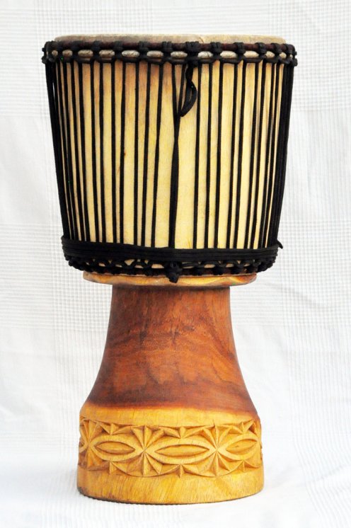 Djembe kaufen - Große Lenke Djembe trommel aus Mali