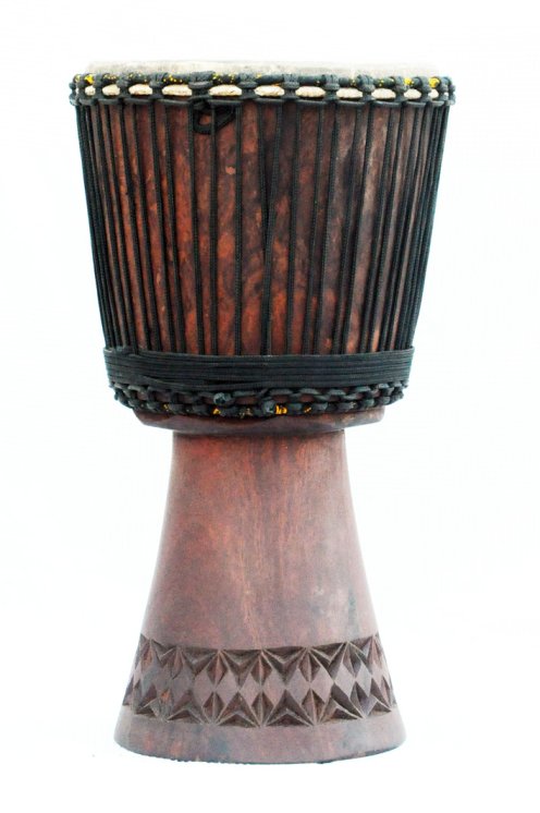 Djembe kaufen - Große Mahagoni Djembe Trommel aus Mali