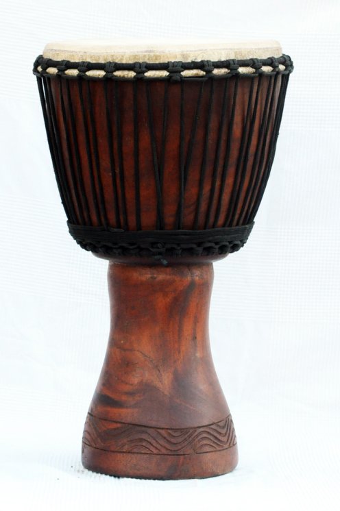 Djembe kaufen - Große Mahagoni Djembe Trommel aus Mali