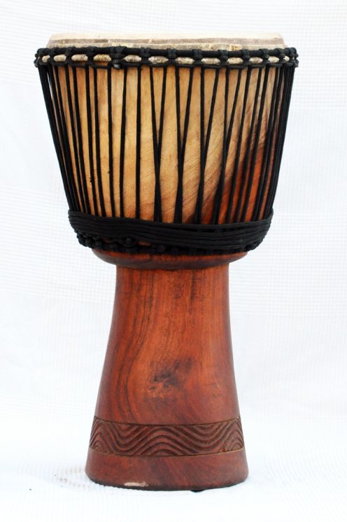 Djembe kaufen - Große Mahagoni Djembe Trommel aus Mali