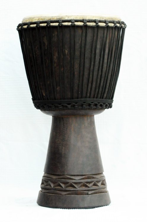 Djembe kaufen - Große Lenke Djembe trommel aus Rosenholz