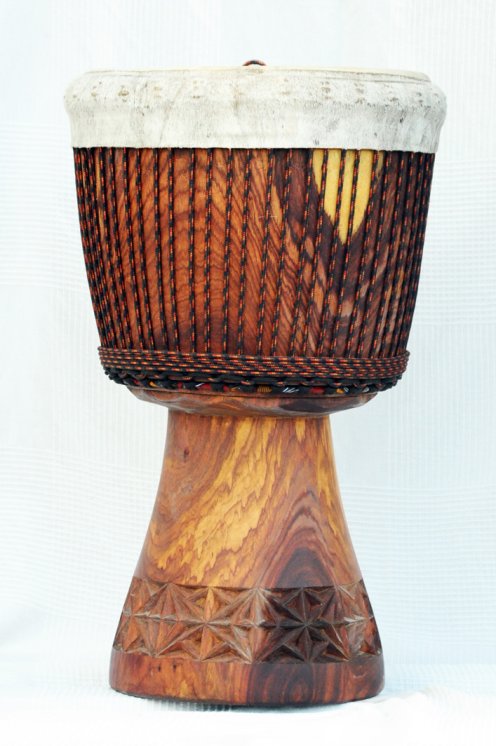 Profi Djembe kaufen - Große Rosenholz Djembe Trommel aus Mali