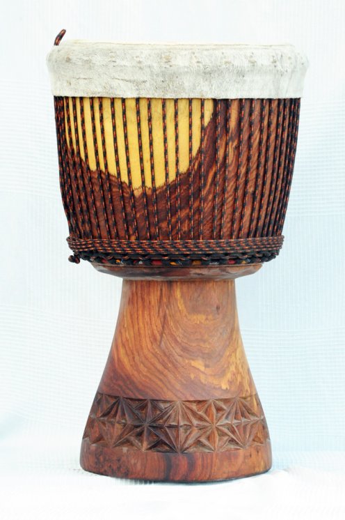 Profi Djembe kaufen - Große Rosenholz Djembe Trommel aus Mali