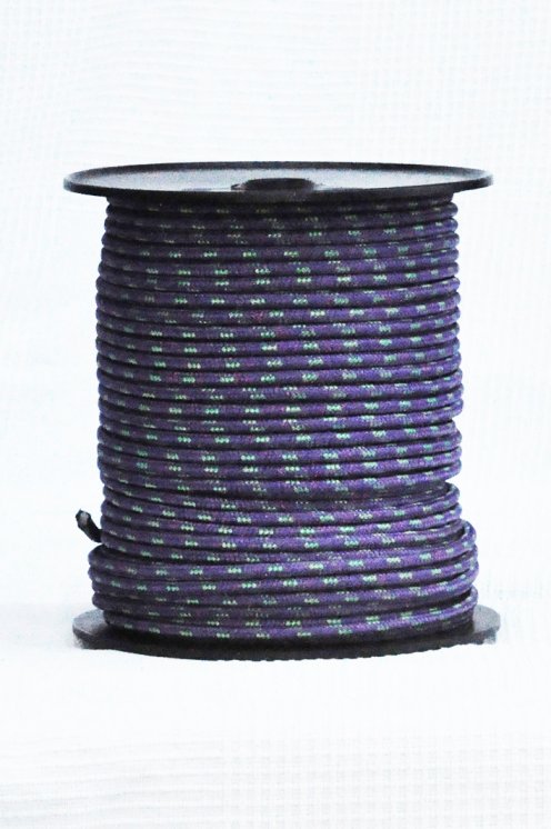 Ø6 mm violettes / grün vorgerecktes Tau für Djembe Trommel - Djembe Seil