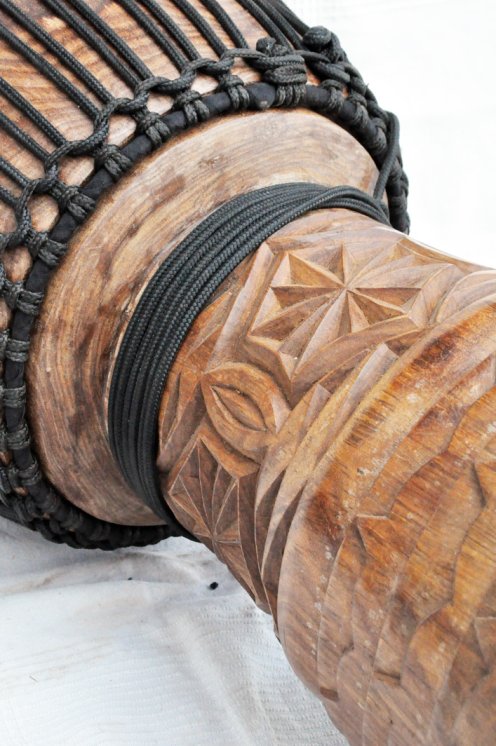 Große Djembe aus Guinea - Oberklasse Djembe Trommel
