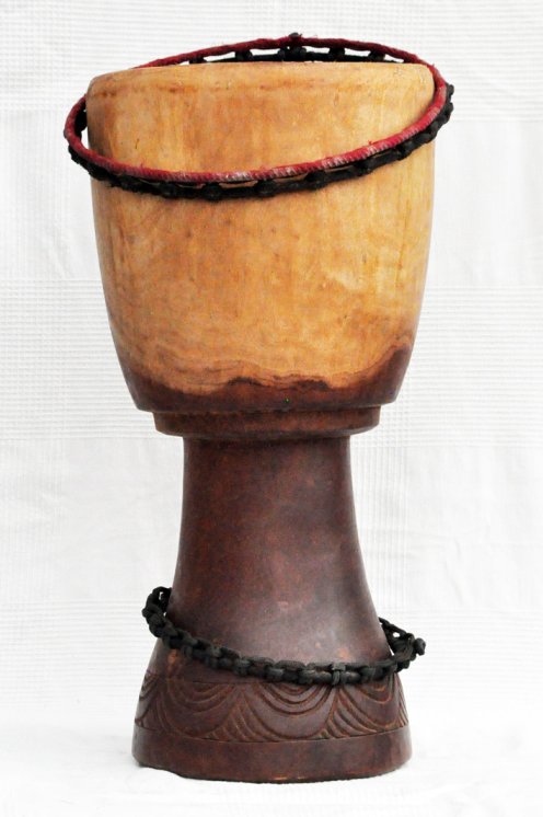 Djembe Korpus aus Mali - Mahagoni große Djembe