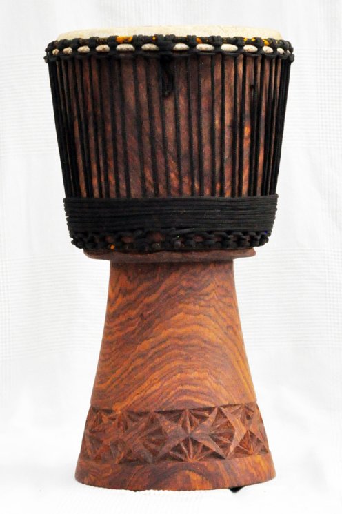 Djembe kaufen - Große Lenke Djembe trommel aus Rosenholz