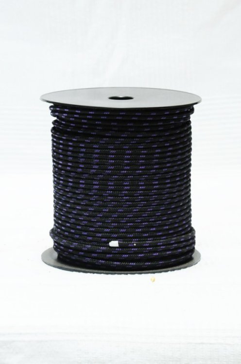Ø4 mm schwarzes / violettes vorgerecktes Tau für Djembe Trommel - Djembe Seil