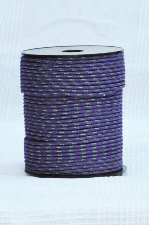 Ø4 mm violettes / grün vorgerecktes Tau für Djembe Trommel - Djembe Seil