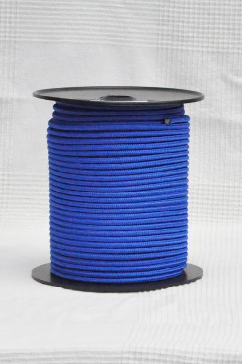 PES verstärktes Djembe-Seil 6 mm Bleu de France 100 m