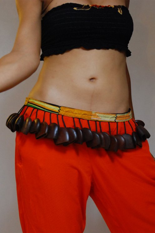 Afrikanischer Tanz Gürtel - Kleiner juju Tanz Gürtel aus Ghana