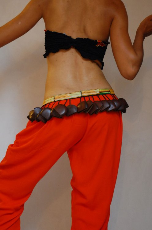 Afrikanischer Tanz Gürtel - Kleiner juju Tanz Gürtel aus Ghana