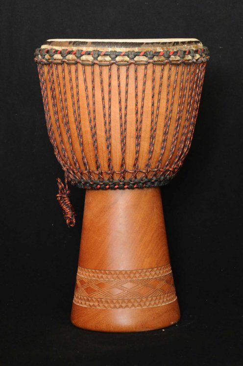 Djembé Mali Top en linké peau de boeuf en vente (grand) : acheter un djembe malien en lingué monté avec une peau bovine (veau, vache) (grand)