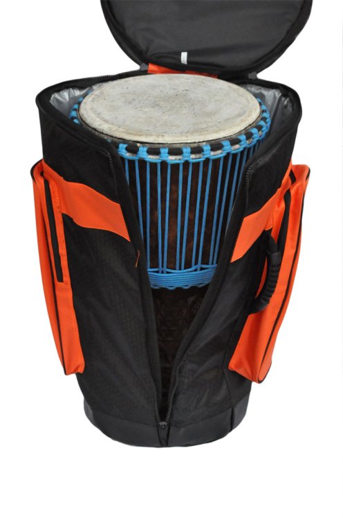 Percussion Africaine Premium Professionelle Djembe Tasche Orange XL