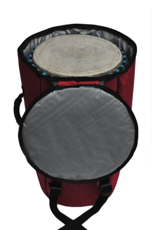 Percussion Africaine hohe Qualität Djembe Tasche XL rot