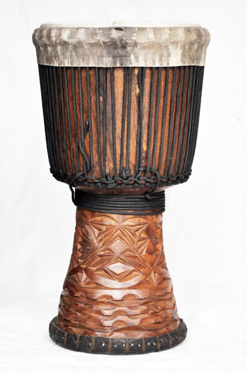 Große Djembe aus Guinea - Oberklasse Djembe Trommel