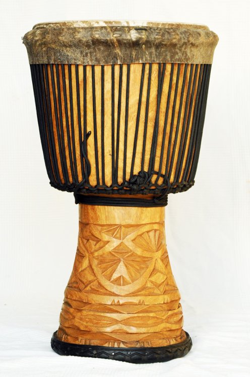 Große Djembe aus Guinea - Oberklasse Djembe Trommel