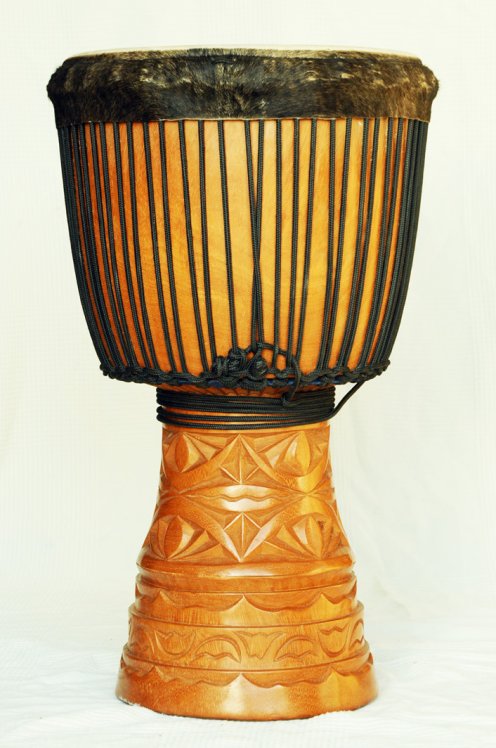 Große Djembe aus Guinea - Oberklasse Djembe Trommel